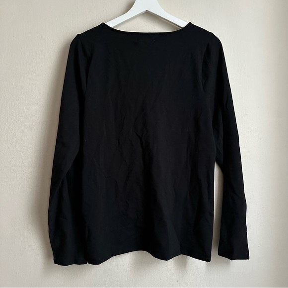NWT Madewell Twist-Front Long-Sleeve Tee no073 size XL - Picture 6 of 10